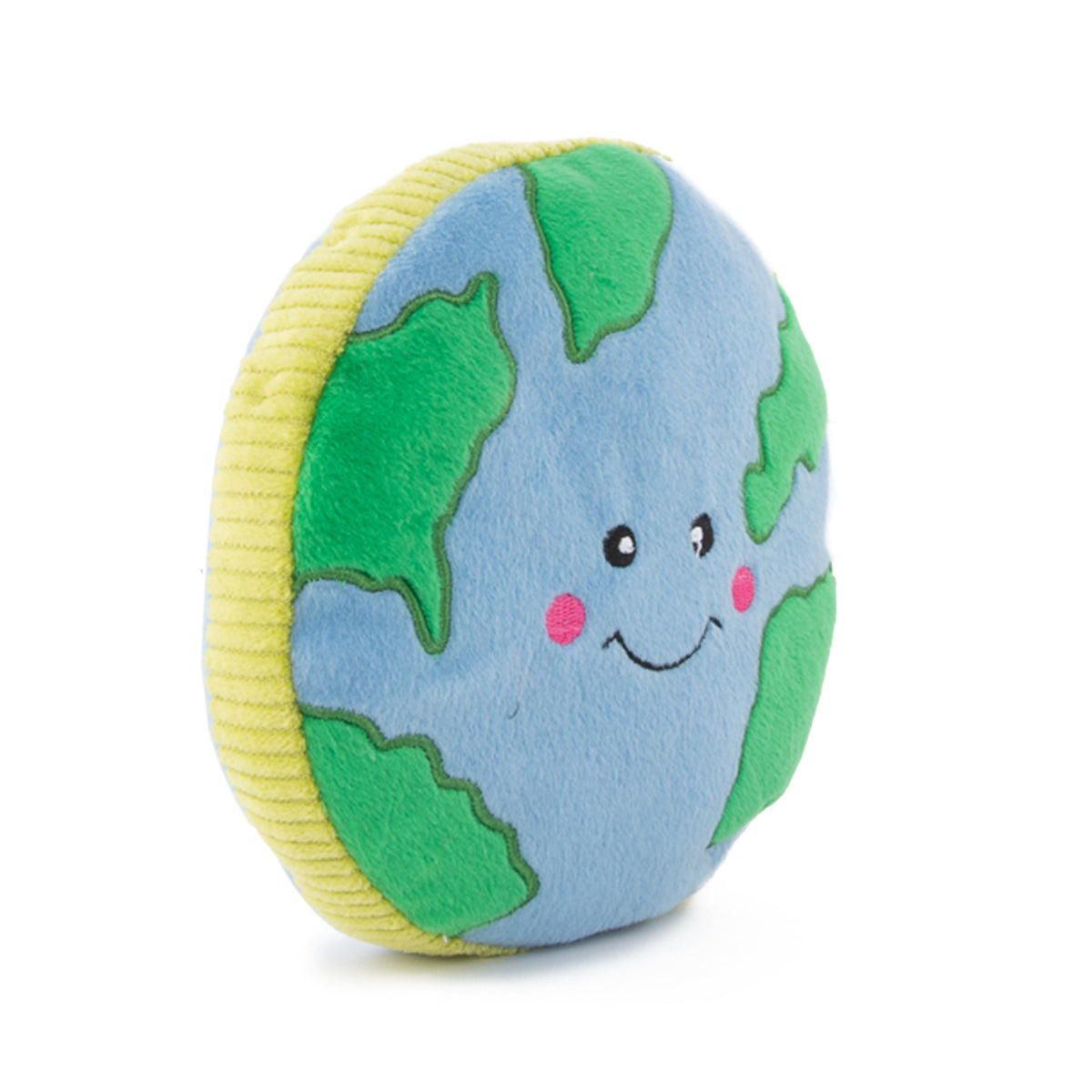 ZIPPY PAWS - Squeakie Pattiez Earth Storybook Space Plush Squeaker Dog Toy