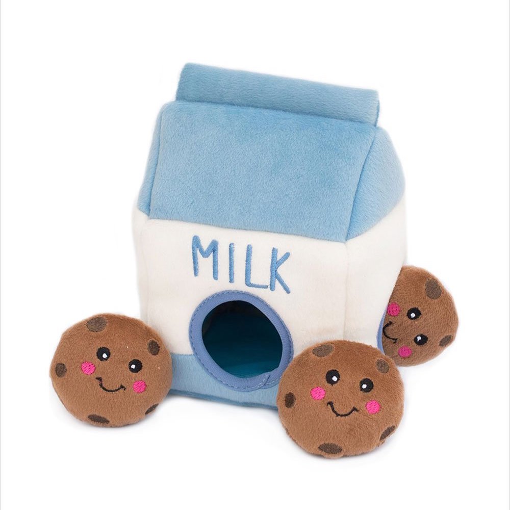 ZIPPY PAWS - Zippy Burrow Milk and Cookies Interactive Plush Toy