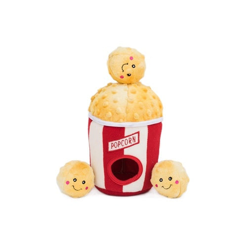 ZIPPY PAWS - Zippy Burrow Popcorn Bucket Interactive Plush Toy