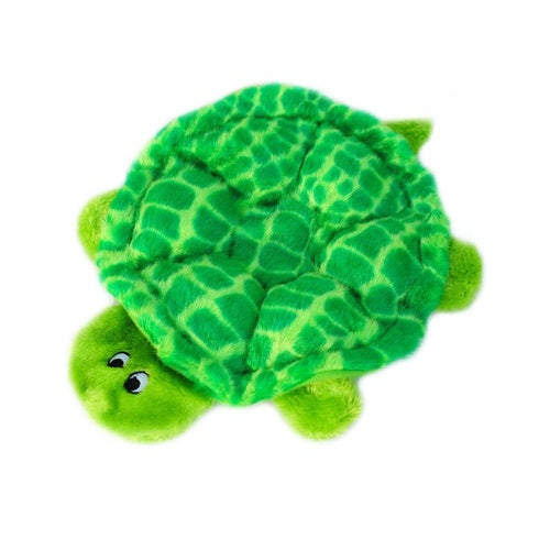 ZIPPY PAWS - Squeakie Crawler No Stuffing Speaker Dog Toy - Slowpoke the Turtle